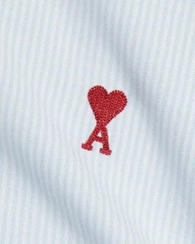 AMI PARIS Men's Classic Striped Wool Oxford Shirt | Thumbnail 7 AMI PARIS Men's Classic Striped Wool Oxford Shirt | Thumbnail 7