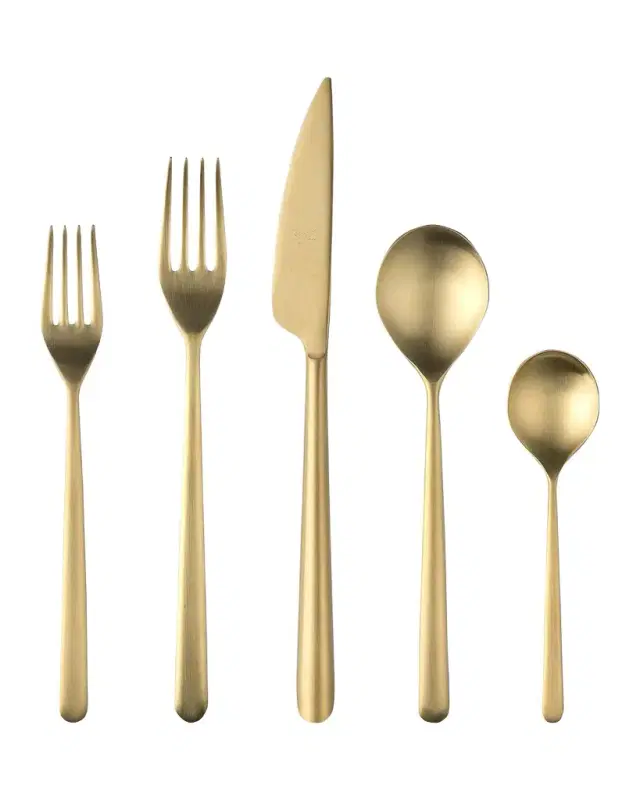 Mepra Linea Oro 5-Piece Flatware Set