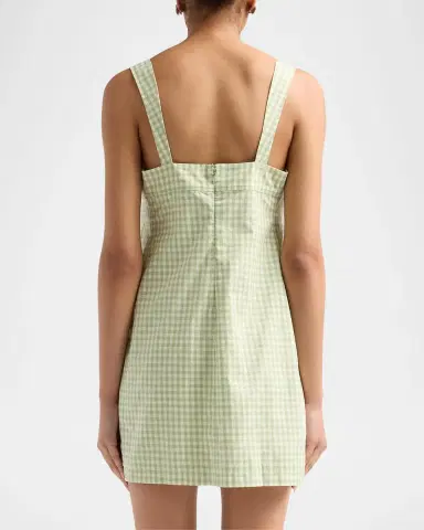 Simkhai Sloan Gingham A-Line Mini Dress | Thumbnail 3 Simkhai Sloan Gingham A-Line Mini Dress | Thumbnail 3