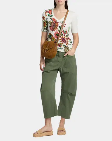Johnny Was Janie Floral Fitted T-Shirt | Thumbnail 2 Johnny Was Janie Floral Fitted T-Shirt | Thumbnail 2