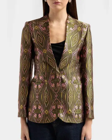 Etro Single-Breasted Jacquard Tailored Jacket | Thumbnail 4