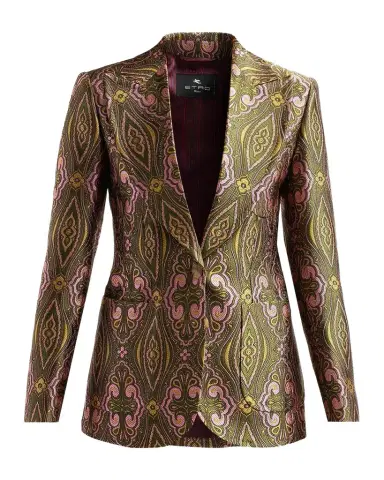 Etro Single-Breasted Jacquard Tailored Jacket | Thumbnail 1