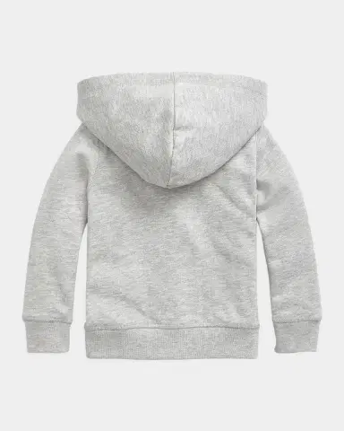Polo Ralph Lauren Girl's Cotton-Blend-Fleece Full-Zip Hoodie, Size 2-6X | Thumbnail 2