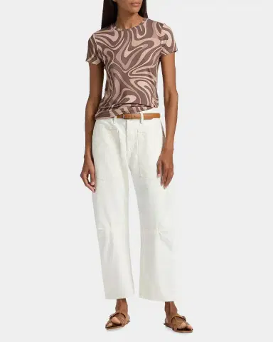 L'Agence Ressi Sepia Swirl T-Shirt | Thumbnail 2
