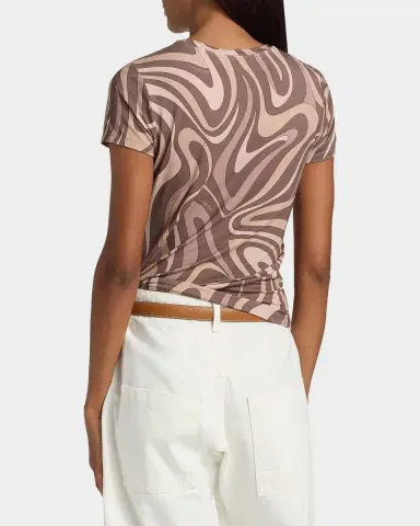 L'Agence Ressi Sepia Swirl T-Shirt | Thumbnail 3