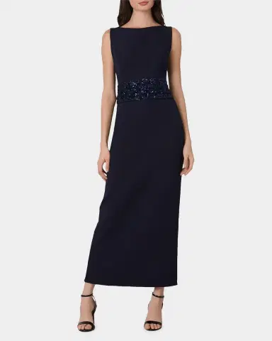 Shoshanna Sia Crepe Sequin-Embellished Maxi Dress | Thumbnail 2 Shoshanna Sia Crepe Sequin-Embellished Maxi Dress | Thumbnail 2