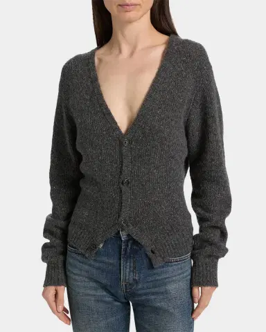 R13 Cashmere Split-Hem Cardigan | Thumbnail 4