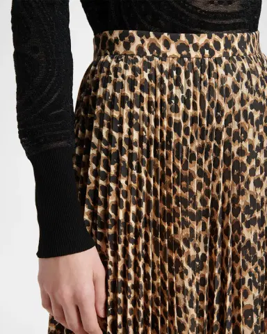 Etro Paisley Leopard-Print Pleated Midi Skirt | Thumbnail 4 Etro Paisley Leopard-Print Pleated Midi Skirt | Thumbnail 4