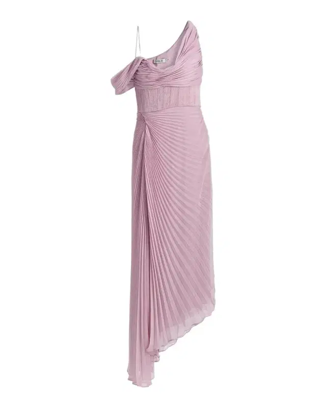 AMUR Joelle Pleated Draped Gown