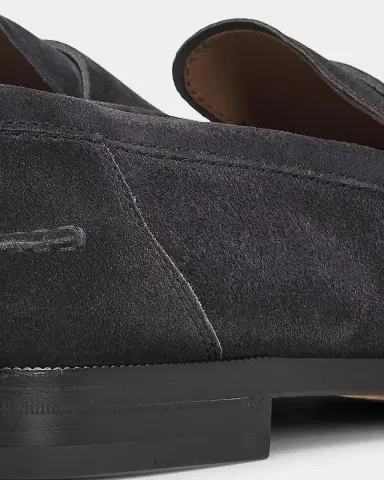 Gianvito Rossi Men's Preppy Suede Penny Loafers | Thumbnail 3