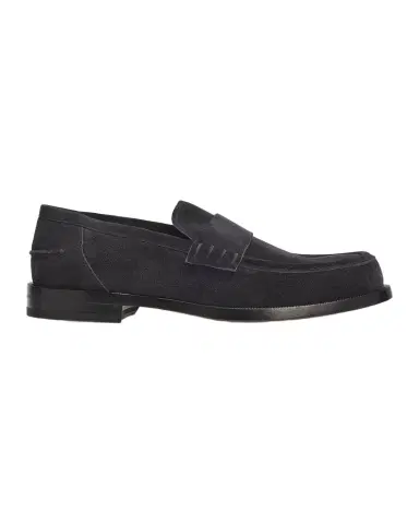Gianvito Rossi Men's Preppy Suede Penny Loafers | Thumbnail 1