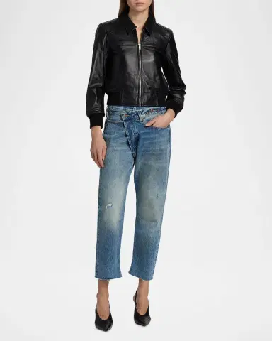 R13 Berlin Leather Bomber Jacket | Thumbnail 2