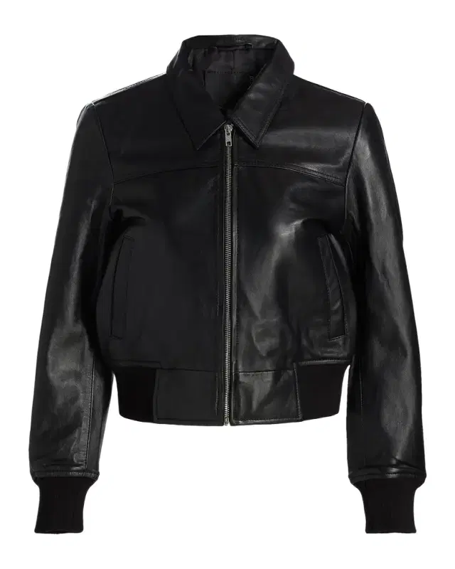 R13 Berlin Leather Bomber Jacket