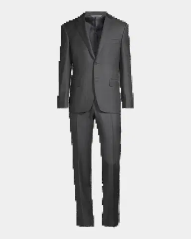 Canali Men 's Regular Fit Solid Two-Piece Suit | Thumbnail 2 Canali Men 's Regular Fit Solid Two-Piece Suit | Thumbnail 2