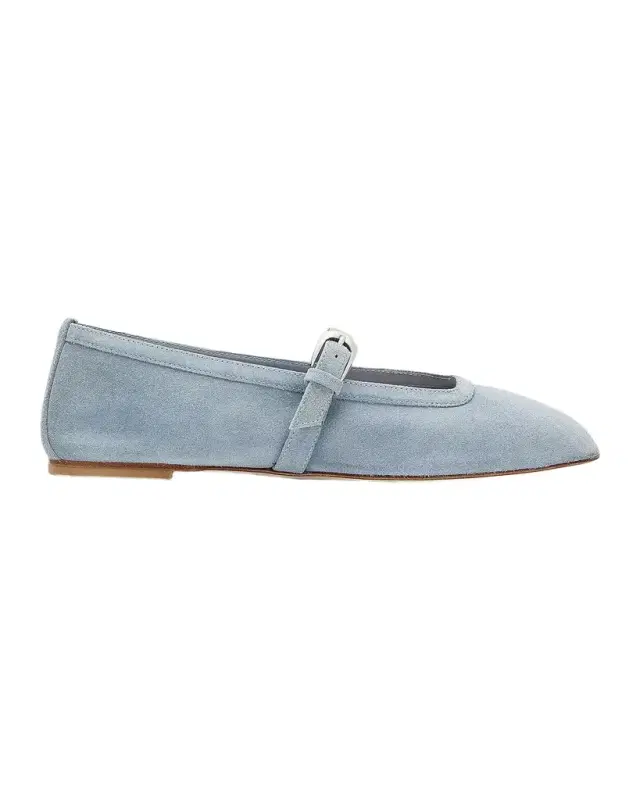 Stuart Weitzman Sai Suede Ballet Flats