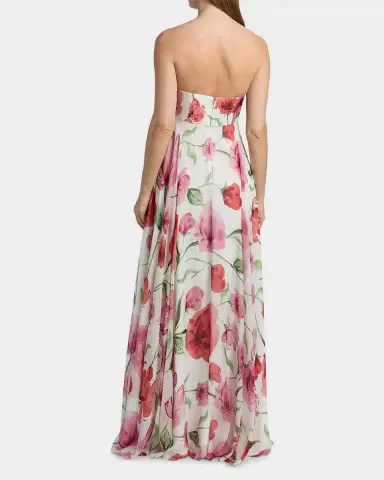 SACHIN & BABI Ames Floral Strapless A-Line Gown | Thumbnail 3 SACHIN & BABI Ames Floral Strapless A-Line Gown | Thumbnail 3