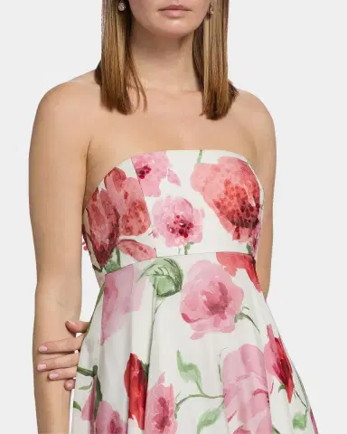 SACHIN & BABI Ames Floral Strapless A-Line Gown | Thumbnail 5 SACHIN & BABI Ames Floral Strapless A-Line Gown | Thumbnail 5