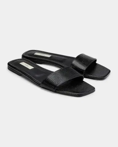 TOTEME Lizard-Embossed Leather Flat Sandals | Thumbnail 5 TOTEME Lizard-Embossed Leather Flat Sandals | Thumbnail 5
