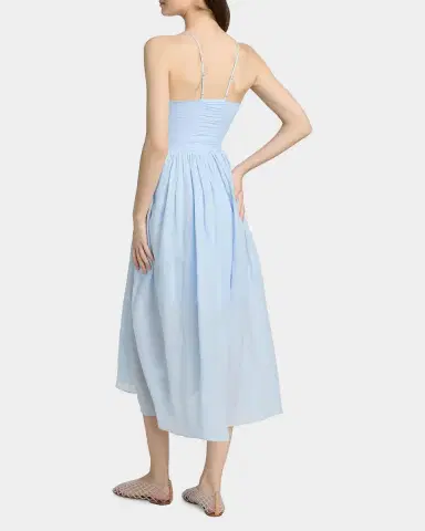 A.L.C. Rumi Ruched Midi Dress | Thumbnail 3 A.L.C. Rumi Ruched Midi Dress | Thumbnail 3