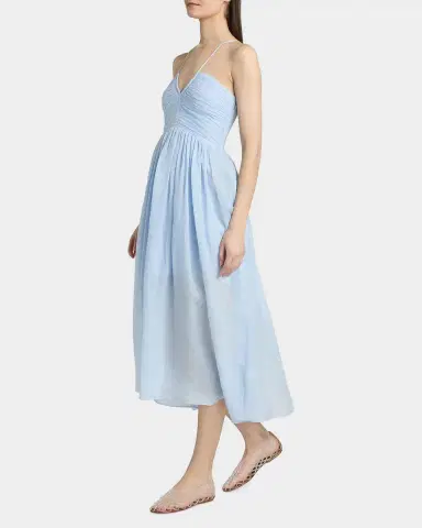 A.L.C. Rumi Ruched Midi Dress | Thumbnail 7 A.L.C. Rumi Ruched Midi Dress | Thumbnail 7