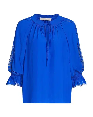 Ramy Brook Haven Embroidered Puff-Sleeve Top | Thumbnail 1 Ramy Brook Haven Embroidered Puff-Sleeve Top | Thumbnail 1