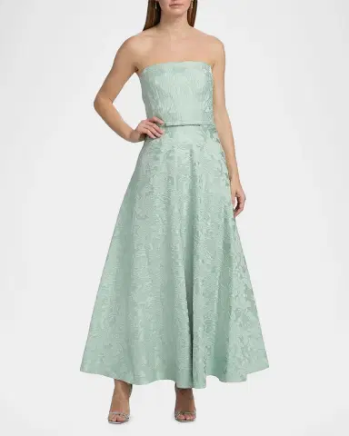 SACHIN BABI Darian Floral Cloqué Maxi Dress | Thumbnail 4