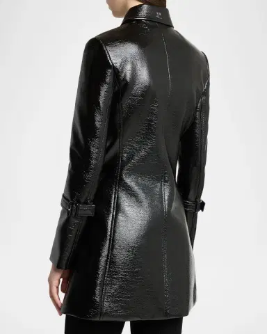 Courrèges Double-Breasted Vinyl Coat | Thumbnail 3 Courrèges Double-Breasted Vinyl Coat | Thumbnail 3