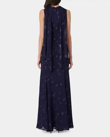 Shoshanna Quinn Metallic Lurex Maxi Dress | Thumbnail 3 Shoshanna Quinn Metallic Lurex Maxi Dress | Thumbnail 3