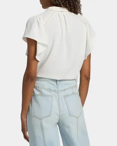 Ramy Brook Aurora Flutter-Sleeve Top | Thumbnail 3 Ramy Brook Aurora Flutter-Sleeve Top | Thumbnail 3