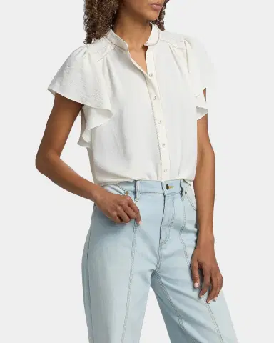 Ramy Brook Aurora Flutter-Sleeve Top | Thumbnail 6 Ramy Brook Aurora Flutter-Sleeve Top | Thumbnail 6