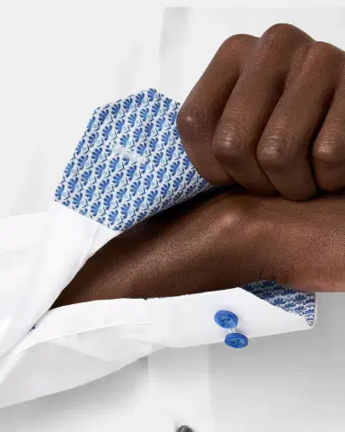 Eton Men 's Signature Floral Twill Contemporary-Fit Shirt | Thumbnail 5