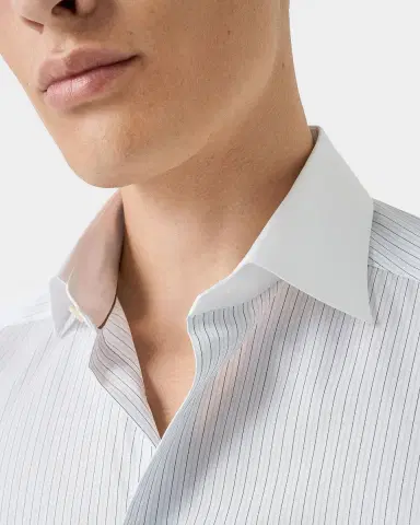 Eton Men 's Elevated Striped Cotton Contemporary-Fit Shirt | Thumbnail 4