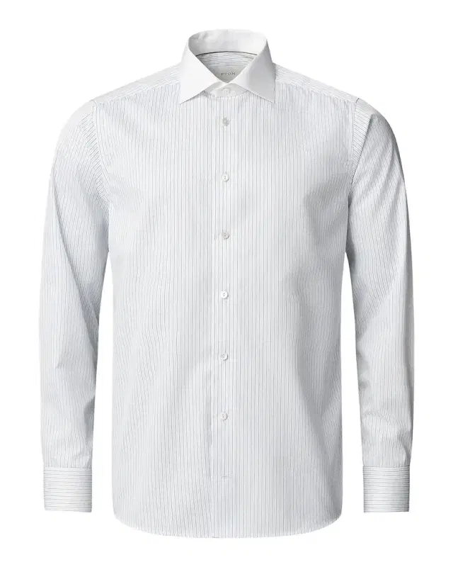 Eton Men 's Elevated Striped Cotton Contemporary-Fit Shirt