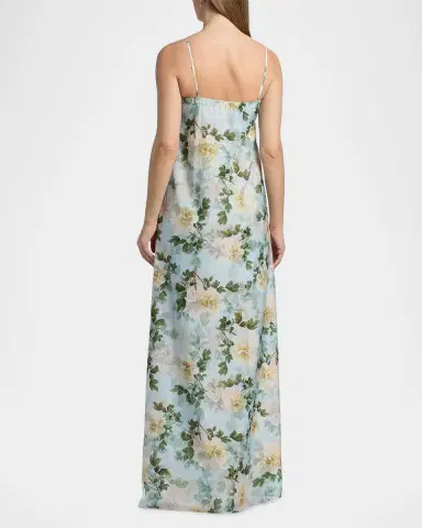 SACHIN BABI Shelby Floral Chiffon Slip Gown | Thumbnail 3