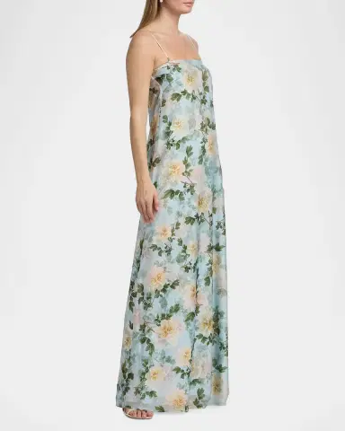 SACHIN BABI Shelby Floral Chiffon Slip Gown | Thumbnail 7