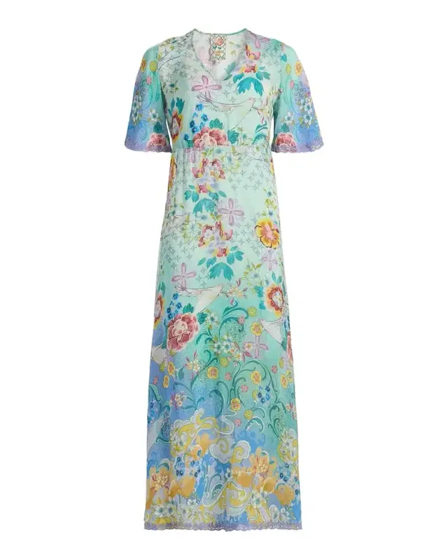 Johnny Was Tami Printed Maxi Dress