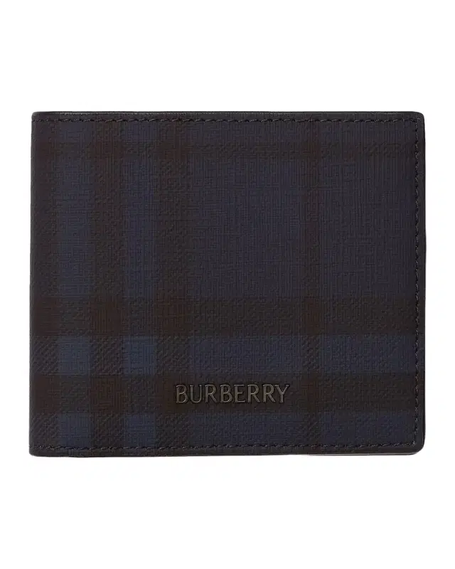 Burberry Men 's City Check Bifold Wallet