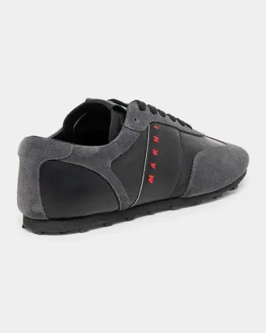 Marni Men's Logo Leather Low-Top Sneakers | Thumbnail 2 Marni Men's Logo Leather Low-Top Sneakers | Thumbnail 2