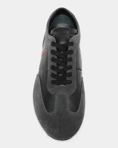 Marni Men's Logo Leather Low-Top Sneakers | Thumbnail 4 Marni Men's Logo Leather Low-Top Sneakers | Thumbnail 4