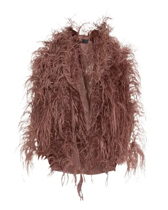 LAPOINTE Marbled Feathers Open Jacket