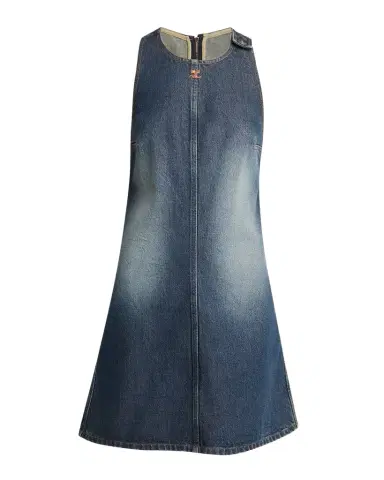 Courrèges Logo Denim Mini Dress | Thumbnail 1