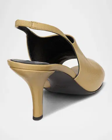 TOTEME 85MM Leather Slingback Sandals | Thumbnail 2 TOTEME 85MM Leather Slingback Sandals | Thumbnail 2