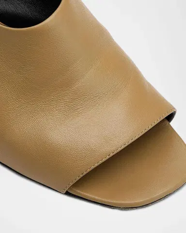TOTEME 85MM Leather Slingback Sandals | Thumbnail 3 TOTEME 85MM Leather Slingback Sandals | Thumbnail 3