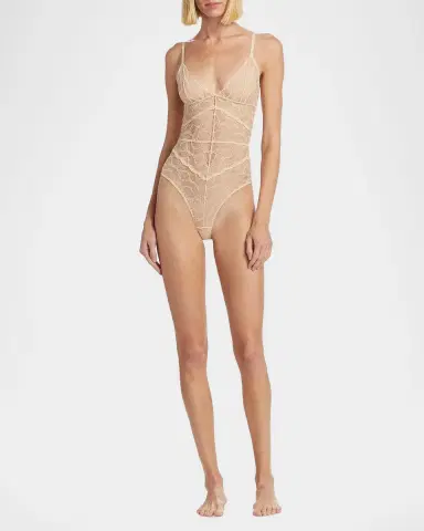 Kiki de Montparnasse Mon Cheri Sheer Lace Bodysuit | Thumbnail 2 Kiki de Montparnasse Mon Cheri Sheer Lace Bodysuit | Thumbnail 2