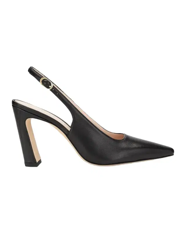 Stuart Weitzman Stassi 85MM Leather Slingback Pumps