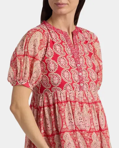 Ro's Garden Sylvia Paisley Cotton Midi Dress | Thumbnail 5 Ro's Garden Sylvia Paisley Cotton Midi Dress | Thumbnail 5