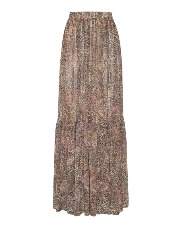 L'AGENCE Ursie Printed Maxi Skirt
