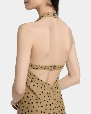 Tanya Taylor Natalie Polka Dot Linen-Blend Mini Dress | Thumbnail 7