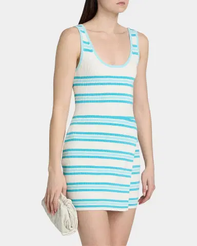 Simkhai Marston Striped Cotton-Blend Mini Dress | Thumbnail 7 Simkhai Marston Striped Cotton-Blend Mini Dress | Thumbnail 7