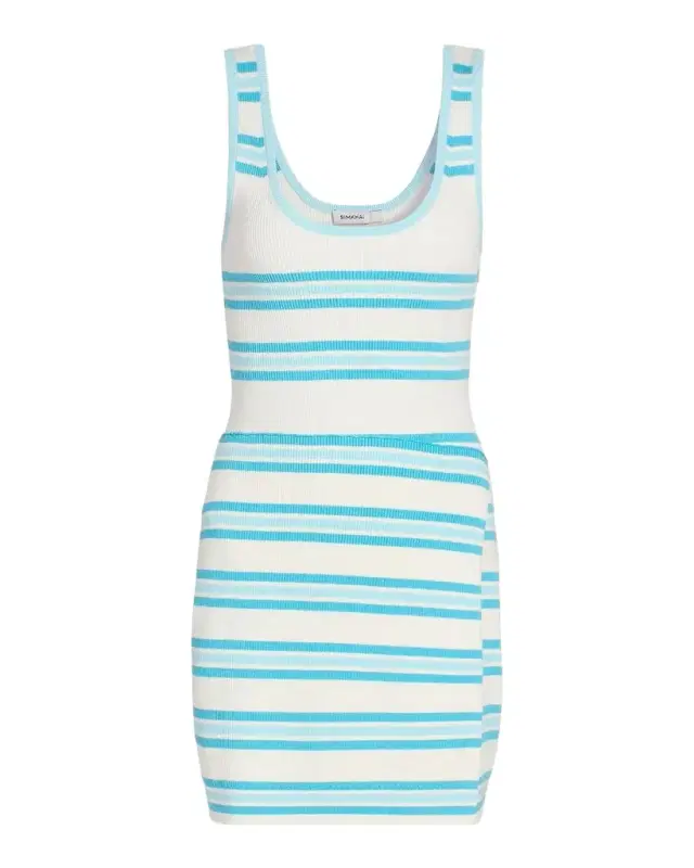 Marston Striped Cotton-Blend Mini Dress